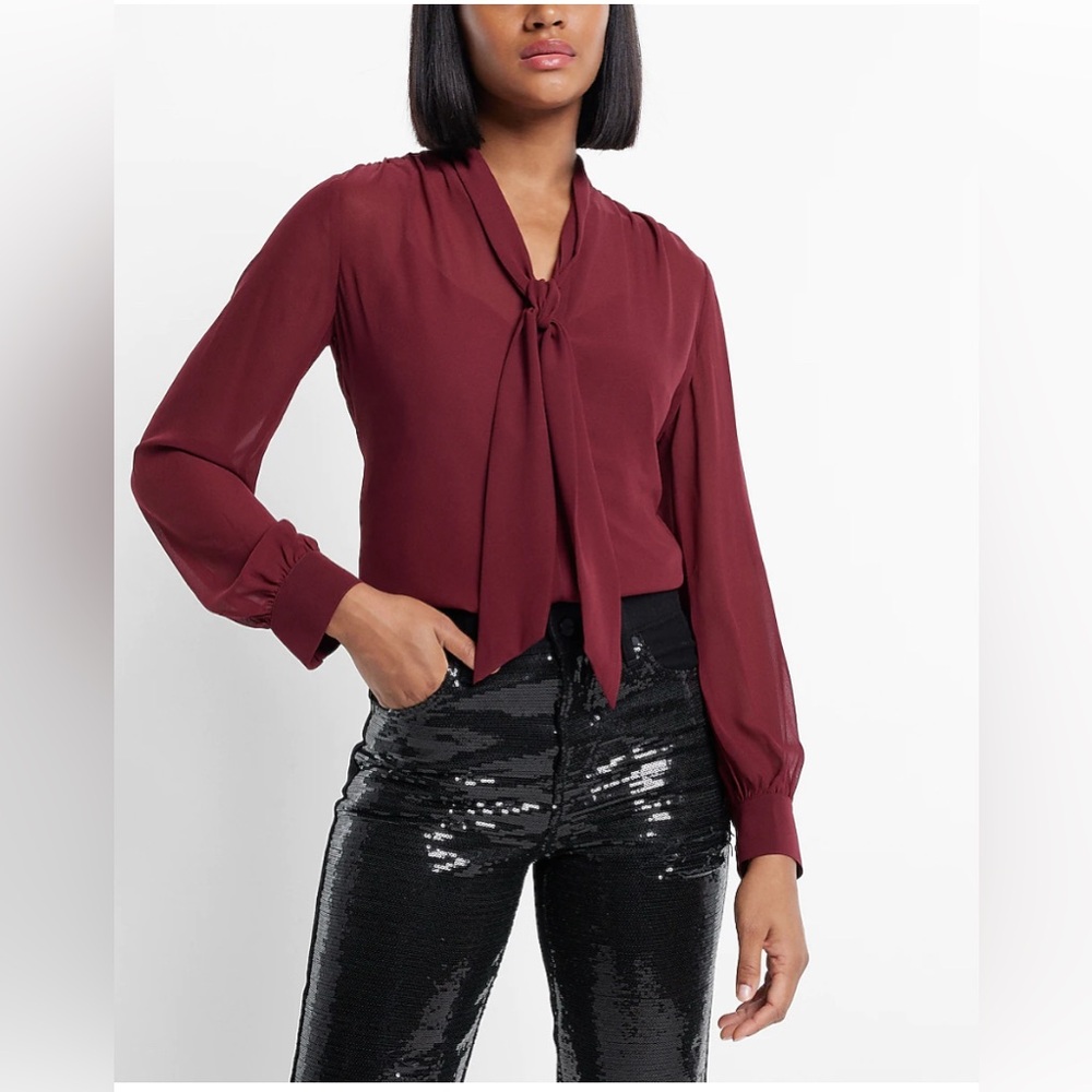 Express Deep Red Women's Blouse